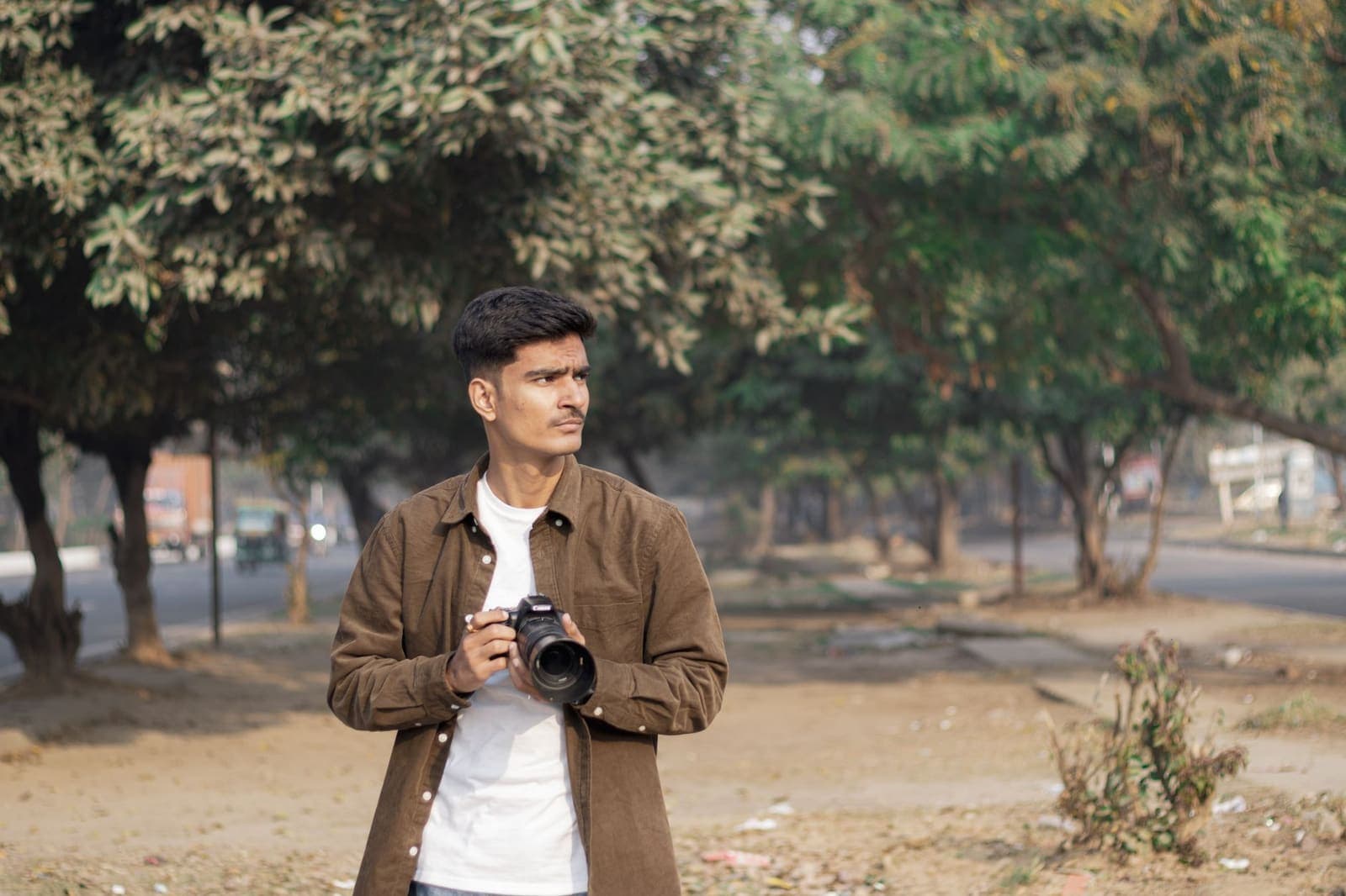 A working portrait made on location, in available light.